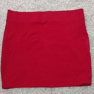 Forever 21 Plus Size Red Skirt